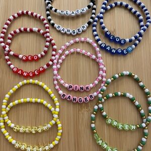 Power Rangers Inspired Bracelets Set of 6